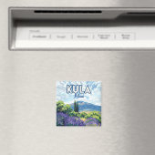 Kula Maui Haleakala Hawaii Lavender Retro Magnet (In Situ (Geschirrspüler))