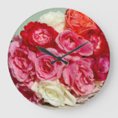 Kula Rose Maui Wall Clock Große Wanduhr (Vorderseite)