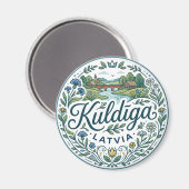 Kuldīga Landschaft Lettland Magnet (Vorderseite/Rückseite)