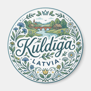 Kuldīga Landschaft Lettland Magnet