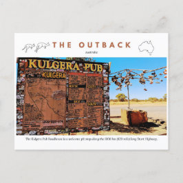 Kulgera Roadhouse Sign Postkarte