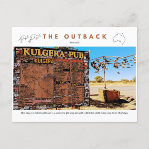 Kulgera Roadhouse Sign Postkarte