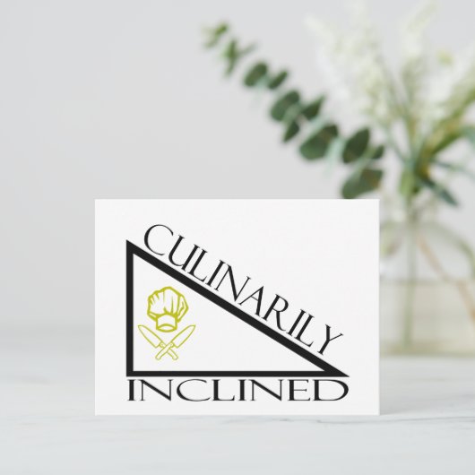 kulinarisch infiziert postkarte (Stehend Vorderseite)