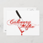 Kulinarisch Mafia Postkarte (Vorne/Hinten)
