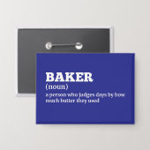 Kulinarische Bäckerei - Definition Button (Vorderseite/Rückseite)