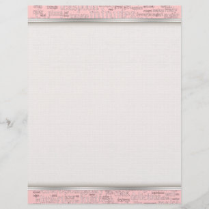 kulinarische Begriffe Word Cloud Writing Paper