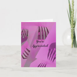 Kulinarische Design-Wertungskarte Dankeskarte