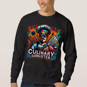 Kulinarische Gangster Cooler Koch Kochfeuerdesign Sweatshirt