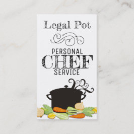 kulinarische Geschäftskarte des Visitenkarte