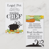 kulinarische Geschäftskarte des Visitenkarte (Vorne/Hinten)