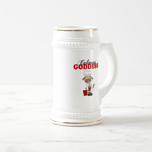 Kulinarische Göttin Bierglas (VorderseiteRechts)