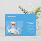 kulinarische Grad Einladung (Stehend Vorderseite)