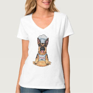 Kulinarische Kanine: Baker German Shepard with Loa T-Shirt