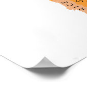 Kulinarische Karte Europas Nach Frankreich Poster (Ecke)