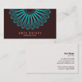 Kulinarische Koch Blue Whisk Logo Brown Business C Visitenkarte (Vorne/Hinten)