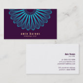 Kulinarische Koch Blue Whisk Logo Lila Visitenkart Visitenkarte (Vorne/Hinten)
