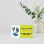 kulinarische Koch | Restaurantbesitzer Visitenkarte (Stehend Vorderseite)