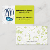 kulinarische Koch | Restaurantbesitzer Visitenkarte (Vorne/Hinten)