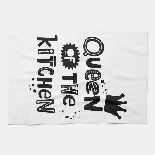 Kulinarische Königin Geschirrtuch (Horizontal)