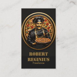 Kulinarische Kunst: Pizza Koch Capunk 2980 Visitenkarte