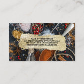 Kulinarische Künste | Gewürze für Löffel Visitenkarte (Rückseite)