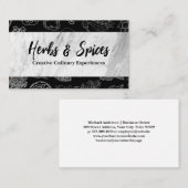 Kulinarische Künste | Gewürzkräuter - Illustration Visitenkarte (Vorne/Hinten)