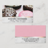 Kulinarische Künste | Gourmet Donuts auf dem Tisch Visitenkarte (Vorne/Hinten)