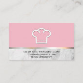 Kulinarische Künste | Gourmet Donuts Koch Hat Symb Visitenkarte (Rückseite)