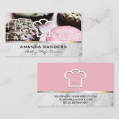 Kulinarische Künste | Gourmet Donuts Koch Hat Symb Visitenkarte (Vorne/Hinten)