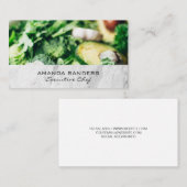 Kulinarische Künste | Grüntöne produzieren Visitenkarte (Vorne/Hinten)