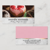 Kulinarische Künste | Hintergrund der Donuts Visitenkarte (Vorne/Hinten)