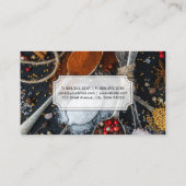 Kulinarische Künste | Koch | Gewürzlöffel Visitenkarte (Rückseite)