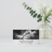 Kulinarische Künste | Koch Hand Kochen Visitenkarte (Stehend Vorderseite)