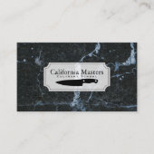 Kulinarische Künste | KOCH | marmoriert Visitenkarte (Vorderseite)