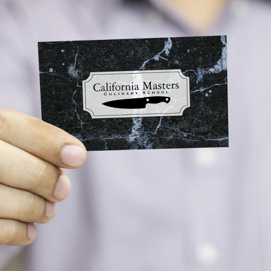 Kulinarische Künste | KOCH | marmoriert Visitenkarte