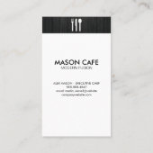 Kulinarische Künste | Konditorei-Koch Visitenkarte (Rückseite)