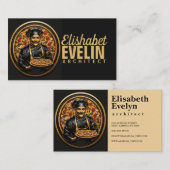 Kulinarische Künste: Pizza Koch Visitenkarte (Vorne/Hinten)