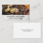 Kulinarische Künste | Steak Fine Dining Cuisine Visitenkarte (Vorne/Hinten)