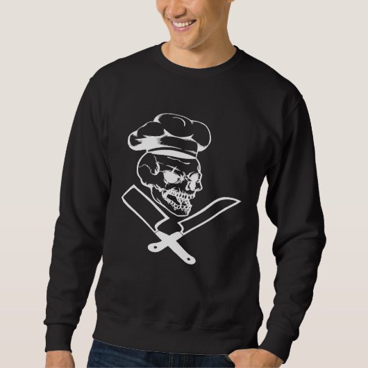 Kulinarische Skull Pro Kochkunst Master Koch Sweatshirt (Vorderseite)