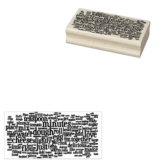 Kulinarische Wörter: Cloud Stamper Gummistempel (Stempel)