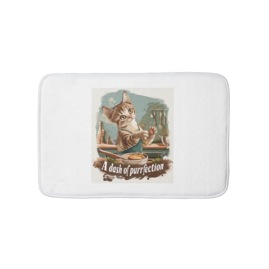 Kulinarischer Cat Koch Badematte (Vorderseite)