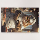 Kulinarischer Cat Koch, Funny Animal, 1000 Stück Puzzle (Horizontal)