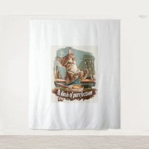 Kulinarischer Cat Koch Wandteppich