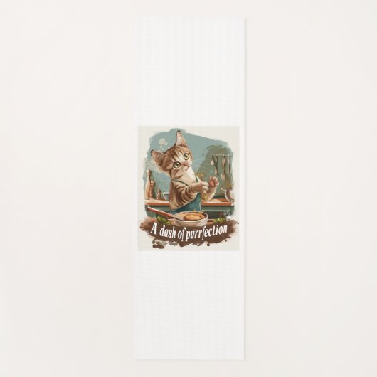 Kulinarischer Cat Koch Yogamatte (Vorderseite)