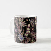 Kulinarischer Garten: modisches Blumenmuster Kaffeetasse (Vorderseite Links)