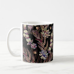 Kulinarischer Garten: modisches Blumenmuster Kaffeetasse