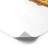 Kulinarischer Horror Karte Europas Poster (Ecke)