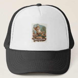 Kulinarischer Katzenkoch Truckerkappe