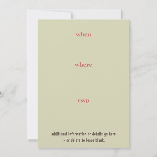 Kulinarischer Koch Einladung (Rückseite)