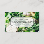 Kulinarischer Koch | Gemüse | FEINSCHMECKER Visitenkarte (Rückseite)